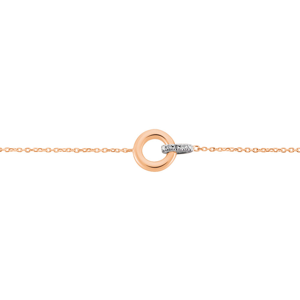 Bracelet Melynda Or Rose Diamant - Bracelets cha&icirc;nes Femme | Marc Orian