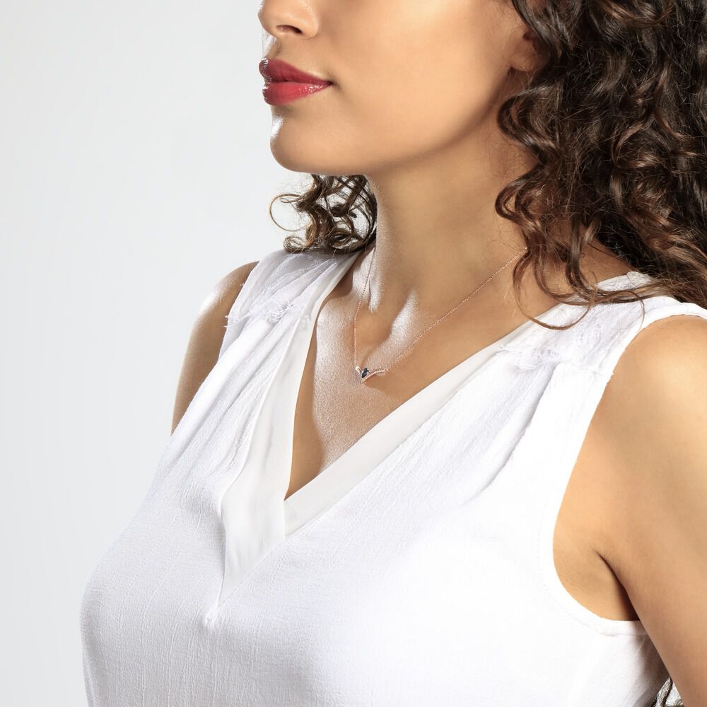 Collier Or Rose Gaelle Topaze Oxydes De Zirconium - Colliers avec pierres Femme | Marc Orian