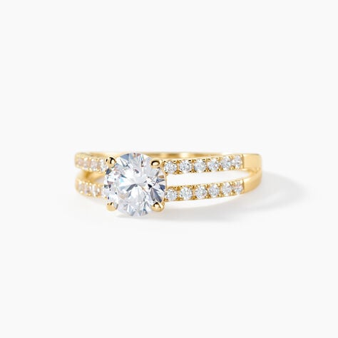 Bague Solitaire Or Jaune Cesarine Oxyde De Zirconium - Solitaires Femme | Marc Orian