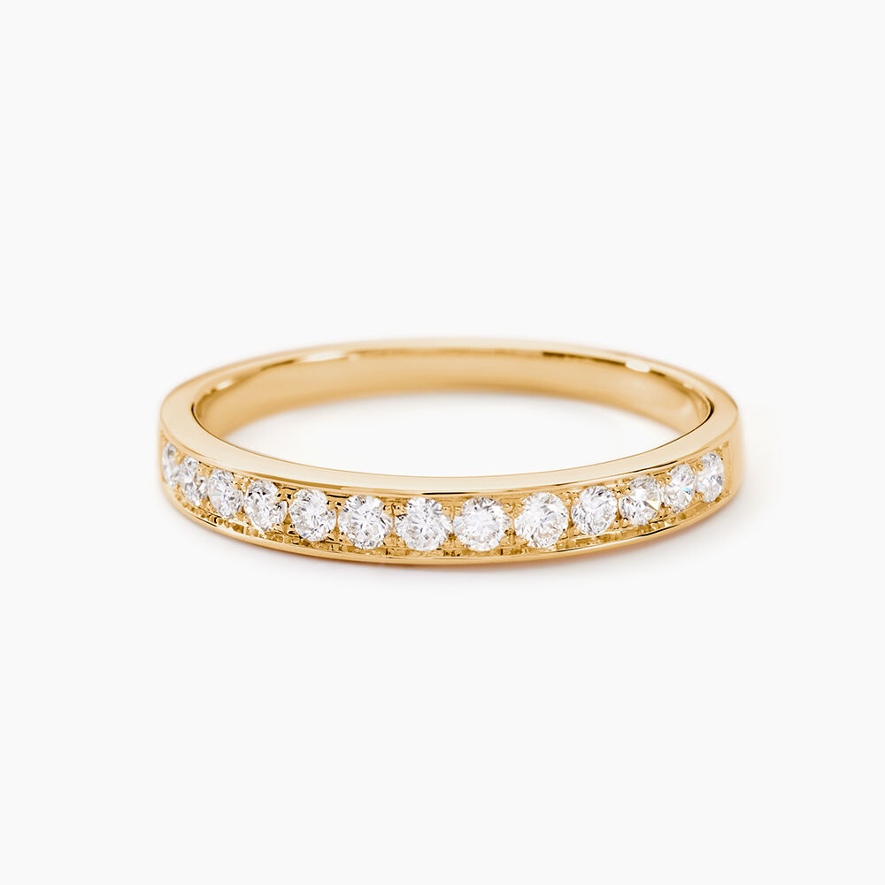 Alliance Rhea Or Jaune Diamant - Alliances avec pierres Femme | Marc Orian