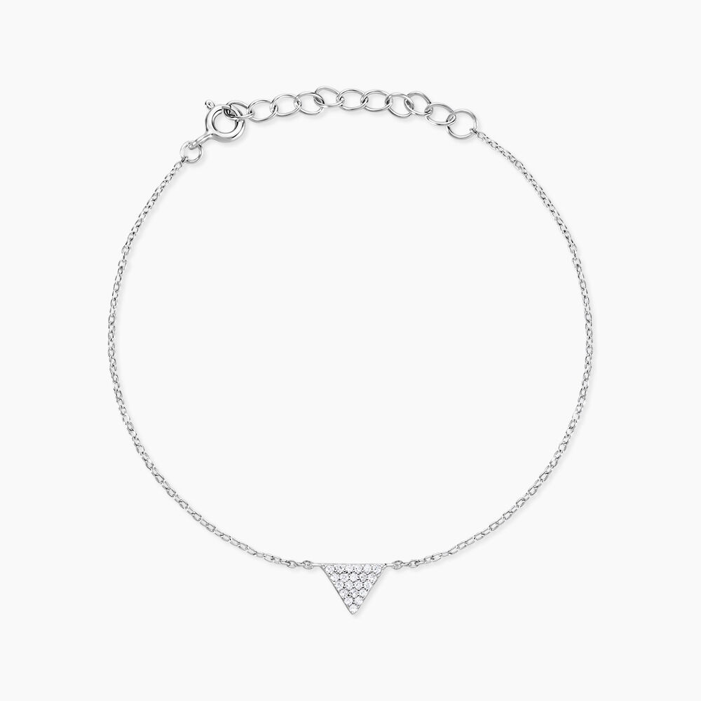 Bracelet Cassandre Argent Blanc Oxyde De Zirconium - Bracelets chaînes Femme | Marc Orian