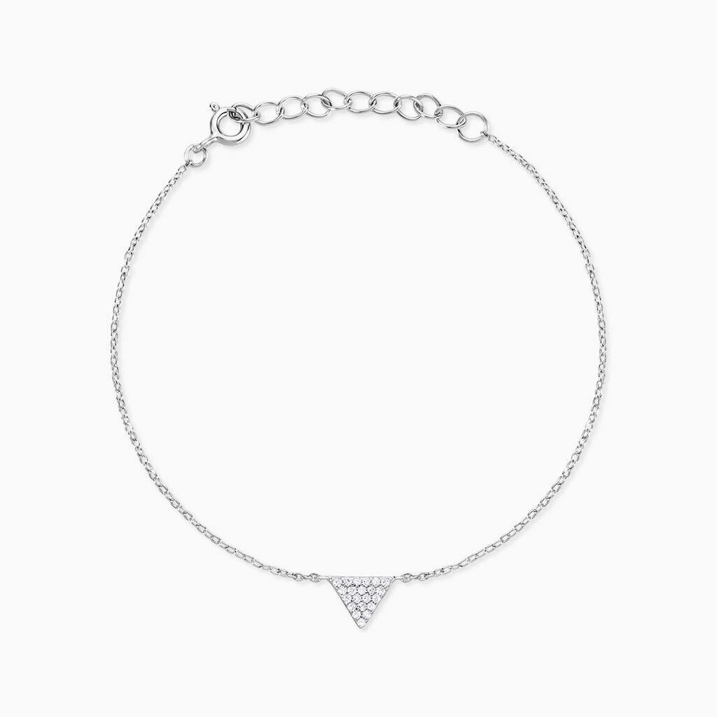 Bracelet Cassandre Argent Blanc Oxyde De Zirconium - Bracelets chaînes Femme | Marc Orian