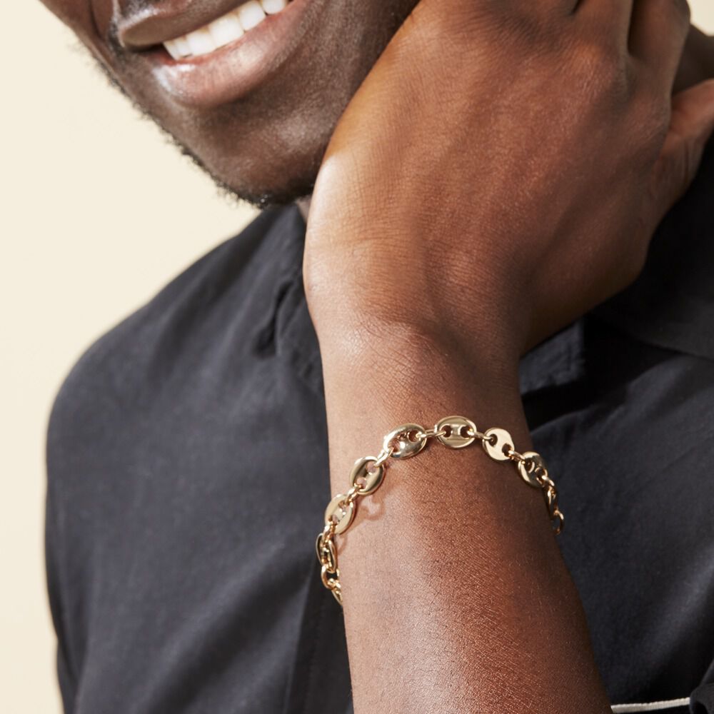 Bracelet William Plaqué Or Jaune - Bracelets mailles Homme | Marc Orian