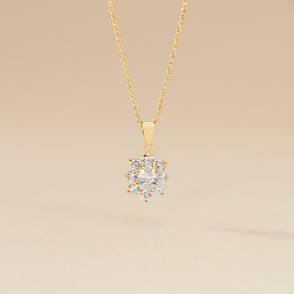 Collier Lisea Plaqu&eacute; Or Oxydes De Zirconium - Colliers avec pierres Femme | Marc Orian