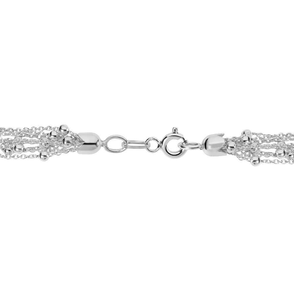 Bracelet Philou Argent Blanc - Bracelets chaînes Femme | Marc Orian