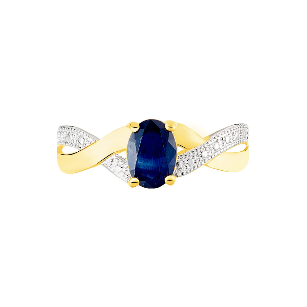 Bague Candice Or Jaune Saphir - Solitaires Femme | Marc Orian