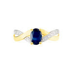 Bague Candice Or Jaune Saphir - Solitaires Femme | Marc Orian