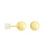 Boucles D'oreilles Puces Fidelia Boule Sablee Or Jaune - Puces Femme | Marc Orian