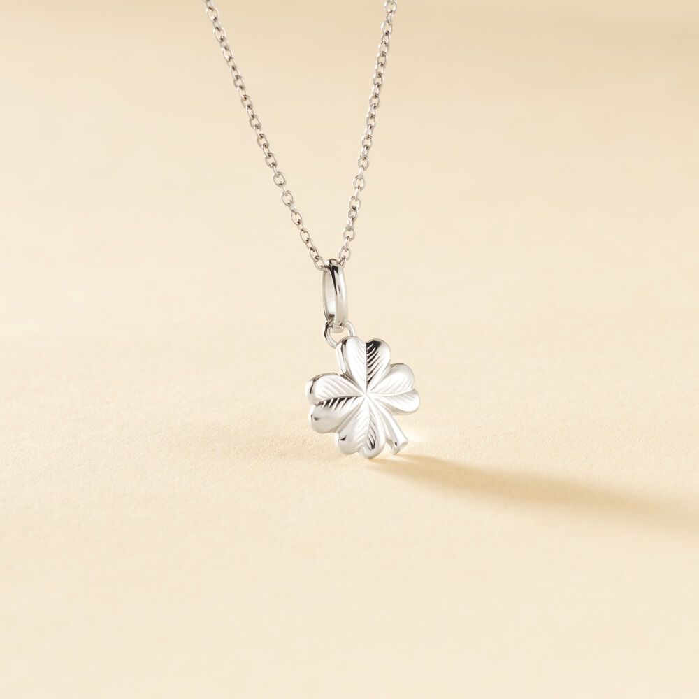 Pendentif Meylin Argent Blanc - Bijoux fantaisie Femme | Marc Orian