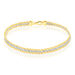 Bracelet Jerry Maille Corde 3 Rangs Or Bicolore - Bracelets Femme | Marc Orian