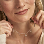 Collier Ivah Argent Blanc Oxyde De Zirconium - Colliers avec pierres Femme | Marc Orian