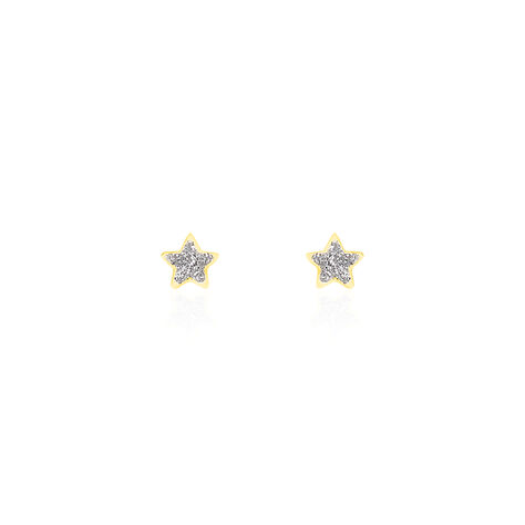 Boucles D'oreilles Puces Chirine Etoile Or Jaune - Puces Enfant | Marc Orian