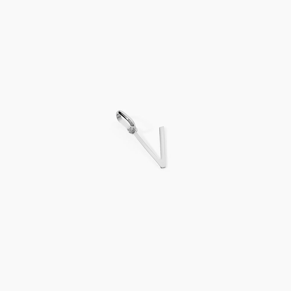 Pendentif Ionia Lettre Or Blanc - Pendentifs Famille | Marc Orian