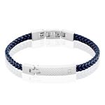 Bracelet Phebus Him Acier Blanc Diamant - Bracelets cuir Homme | Marc Orian