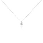 Collier Or Blanc Ruta Diamants - Colliers avec pierres Femme | Marc Orian