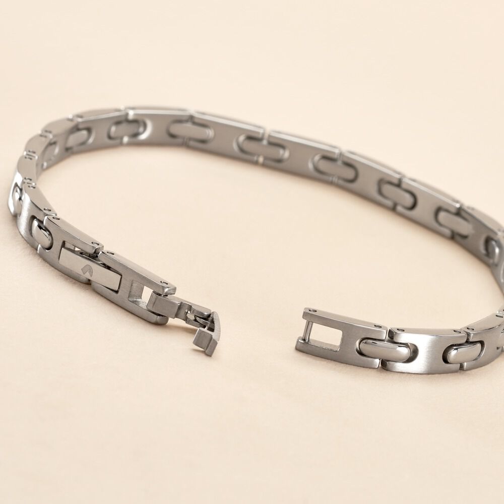 Bracelet Jourdan Acier Gris - Bracelets cha&icirc;nes Homme | Marc Orian