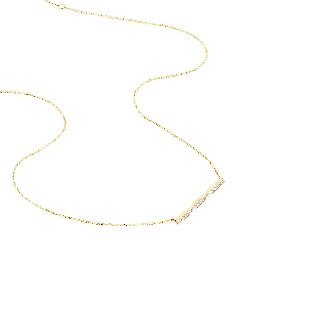 Collier Sahteene Or Jaune Diamant - Colliers avec pierres Femme | Marc Orian