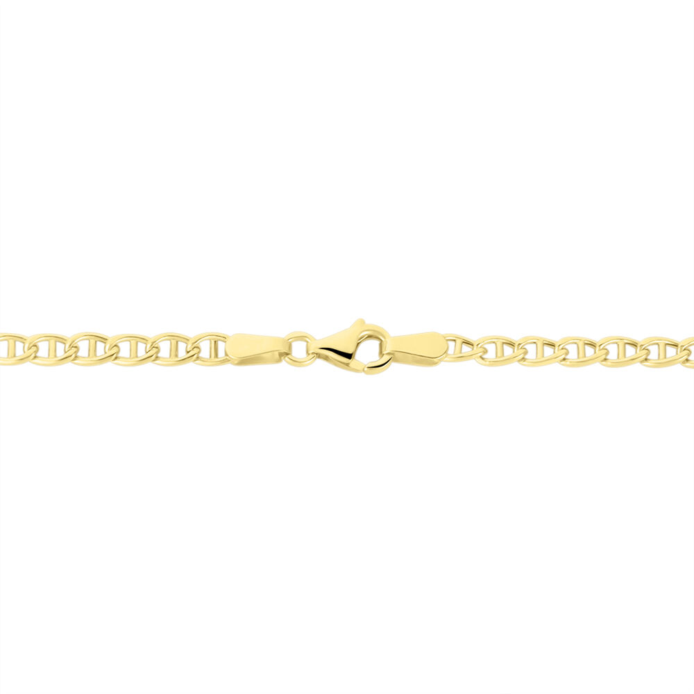 Collier Capucin Or Jaune Maille Marine Plate - Chaines Homme | Marc Orian