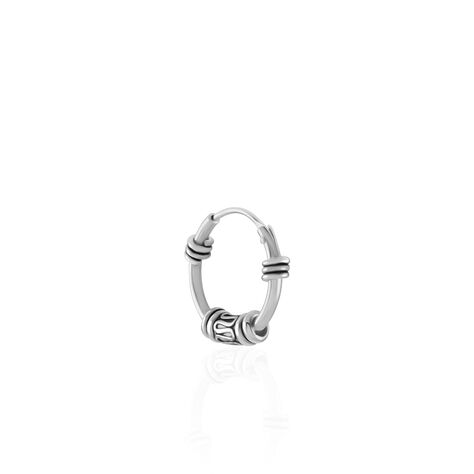 Créole Unitaire Ian Argent Blanc - Piercings d'oreilles Homme | Marc Orian