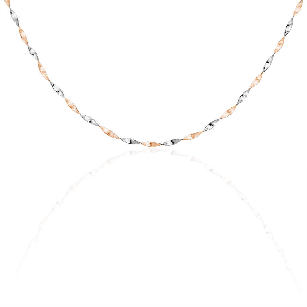Collier Izar Torsadee Or Bicolore - Chaines Femme | Marc Orian