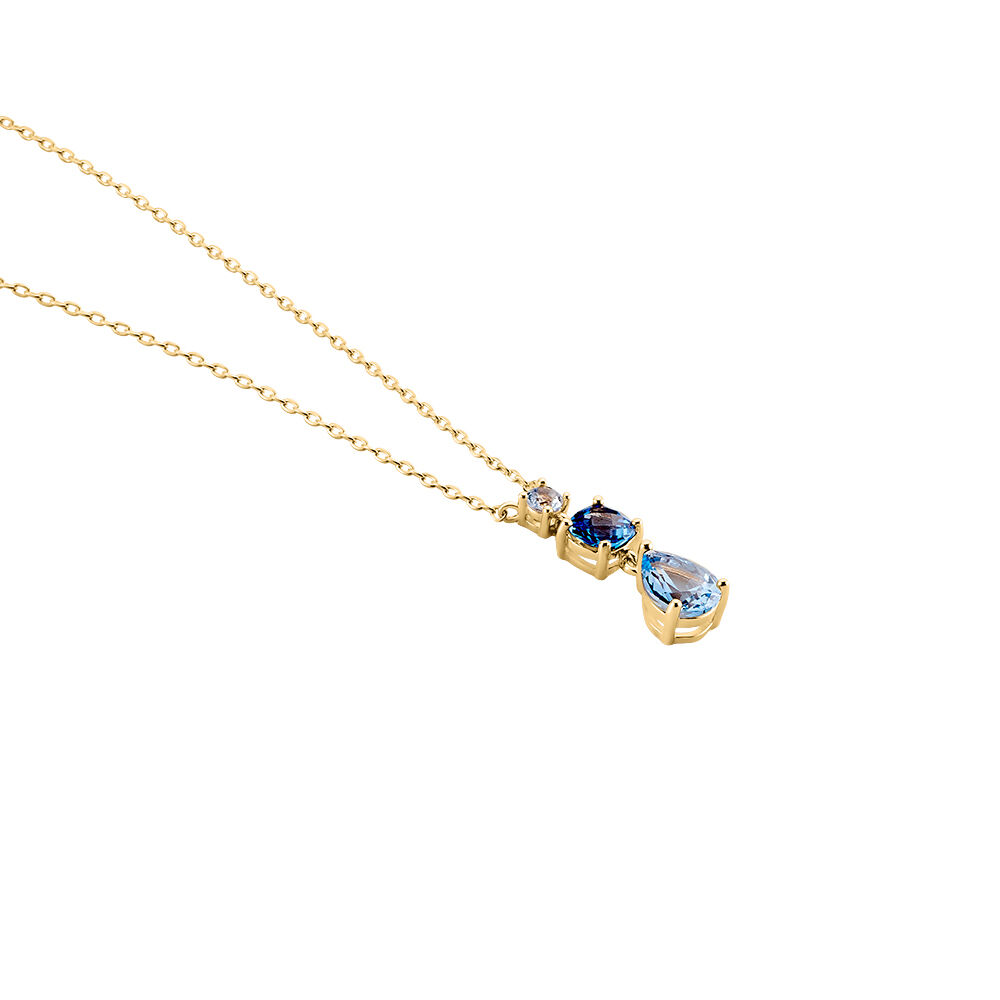 Collier Huffie Plaqué Or Jaune Pierre D'imitation - Colliers avec pierres Femme | Marc Orian