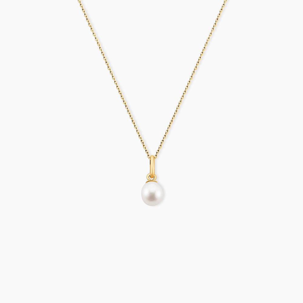 Pendentif Yoela Or Jaune Perle De Culture - Parures de mariage Femme | Marc Orian