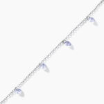 Bracelet Collie Argent Blanc Oxyde De Zirconium - Bracelets fantaisie Femme | Marc Orian