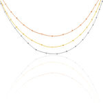 Collier Clorinthe Argent Tricolore - Colliers multirangs Femme | Marc Orian