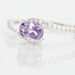 Bague Loriane Or Blanc Amethyste Et Oxyde De Zirconium - Bagues pierres fines Femme | Marc Orian