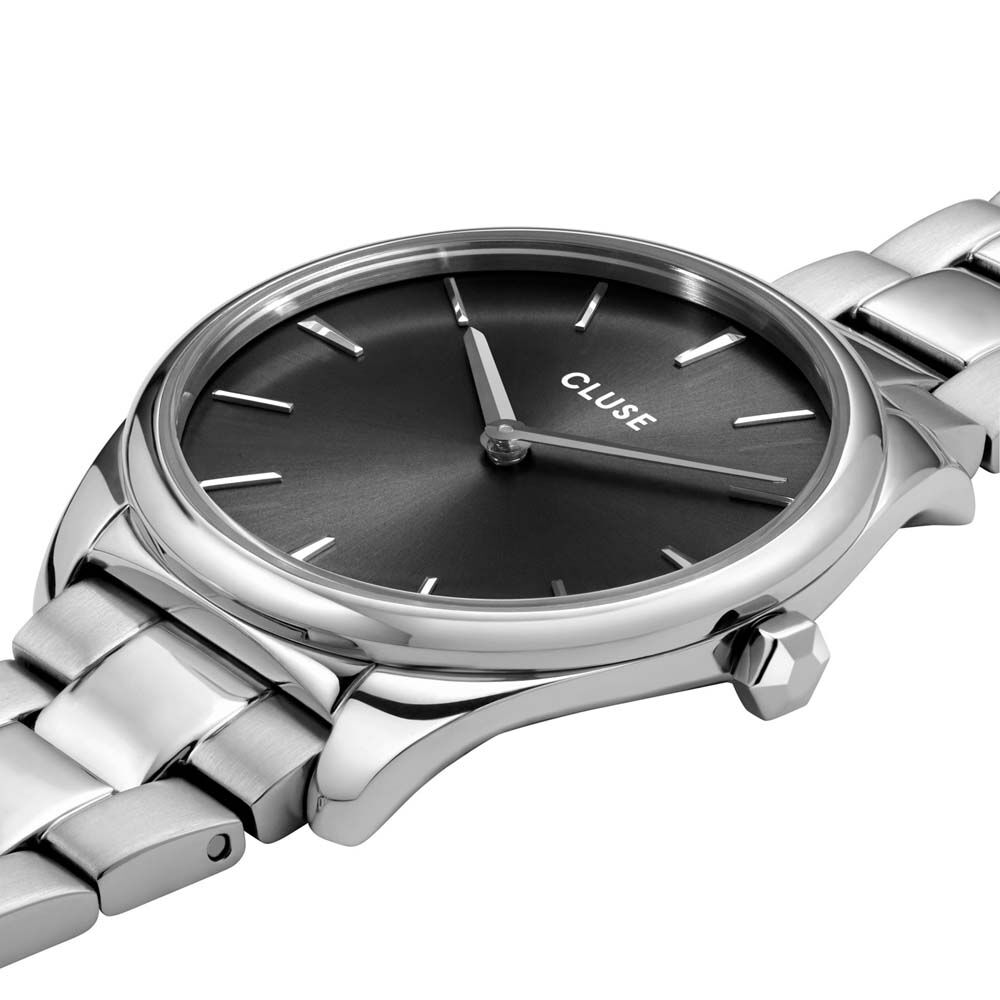 Montre Cluse Feroce Petite Acier Blanc - Montres étanches Femme | Marc Orian