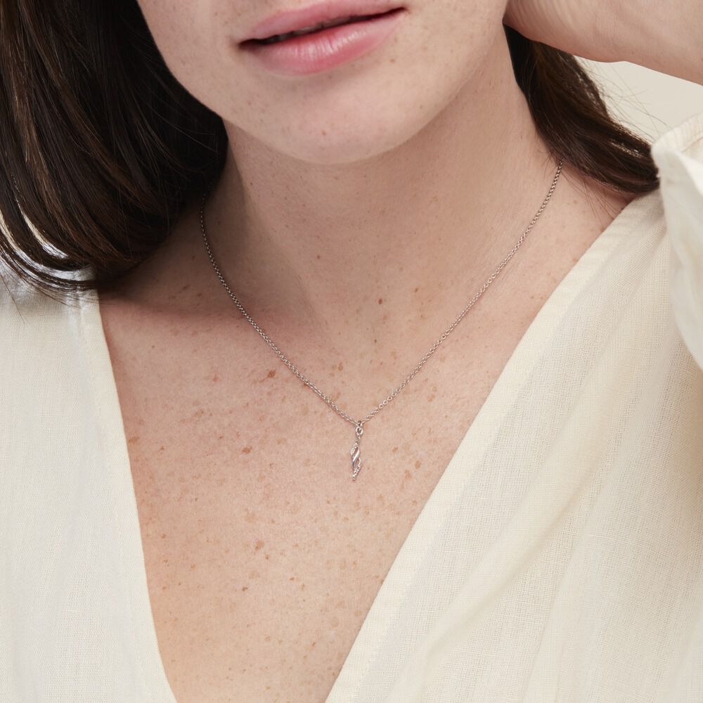 Collier Argent Blanc Lempa - Colliers Femme | Marc Orian