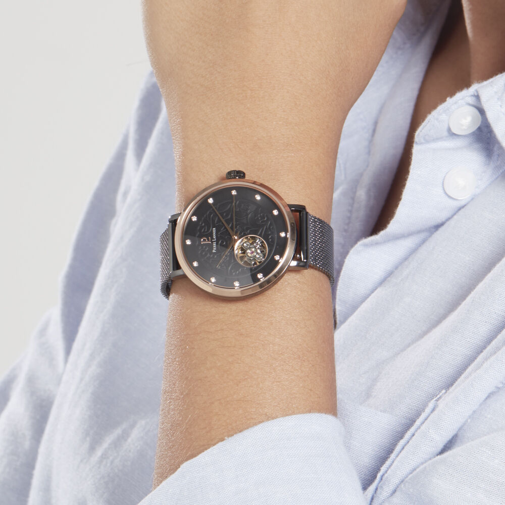 Montre Pierre Lannier Eolia Noir - Montres automatiques Femme | Marc Orian