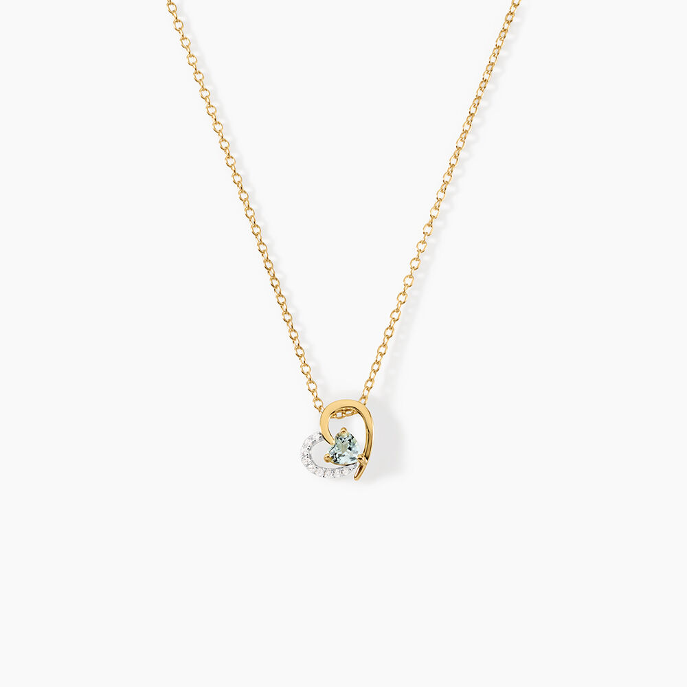 Collier Eliana Argent Dor&eacute; A L'Or 750/1000 Topaze Oxyde De Zirconium - Colliers avec pierres Femme | Marc Orian