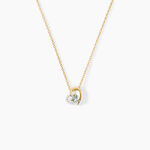 Collier Eliana Argent Dor&eacute; A L'Or 750/1000 Topaze Oxyde De Zirconium - Colliers avec pierres Femme | Marc Orian