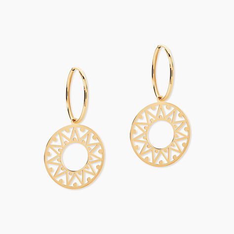 Boucles D'oreilles Pendantes Florent Or Jaune - Pendantes Femme | Marc Orian