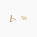 Boucles D'Oreilles Puces Carmelia Plaqu&eacute; Or Jaune Oxyde De Zirconium - Puces Femme | Marc Orian