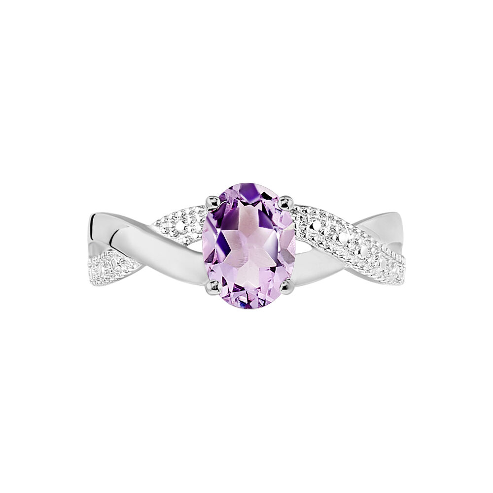 bague amethyste femme