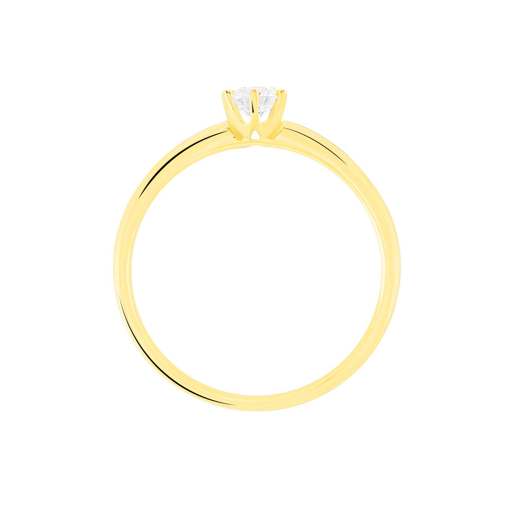 Bague Solitaire Seynabou Or Jaune Diamant - Solitaires Femme | Marc Orian