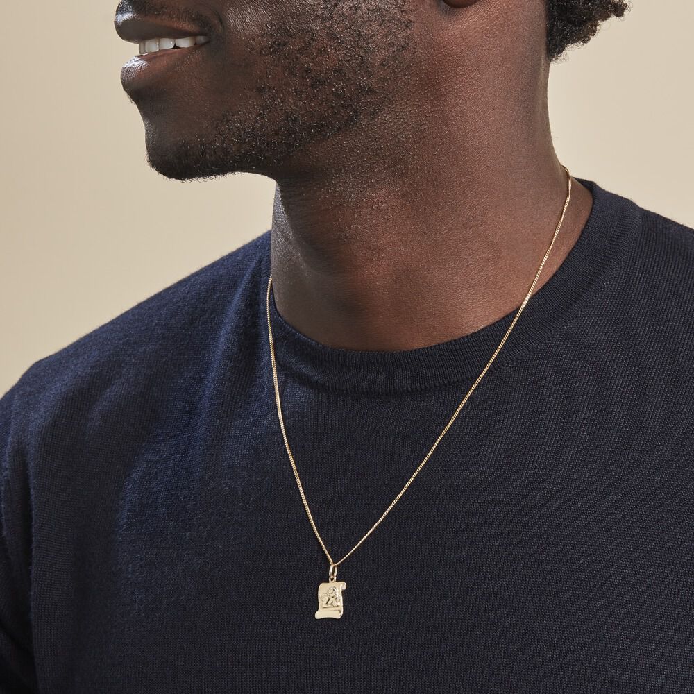 Pendentif Ange Parchemin Or Jaune - Bijoux personnalisés Famille | Marc Orian