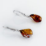 Boucles D'oreilles Pendantes Argent Blanc Lucina Ambre - Pendantes Femme | Marc Orian