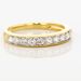 Demi-alliance Or Jaune Valentine Diamants Synthetique - Alliances avec pierres Femme | Marc Orian