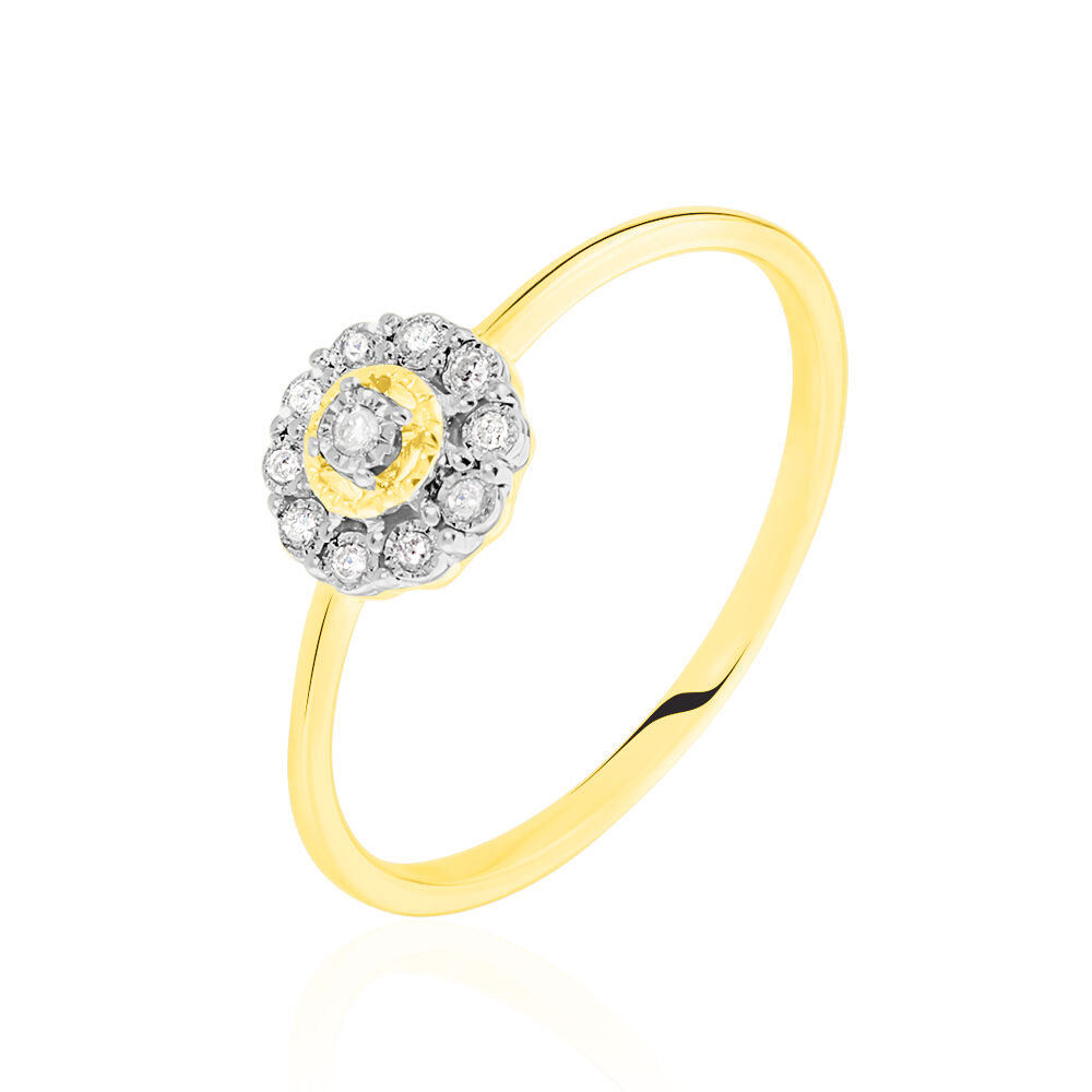 Bague Charletta Or Jaune Diamant - Bagues pierres précieuses Femme | Marc Orian