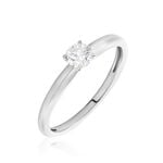 Bague Solitaire Flora Or Blanc Diamant - Solitaires Femme | Marc Orian