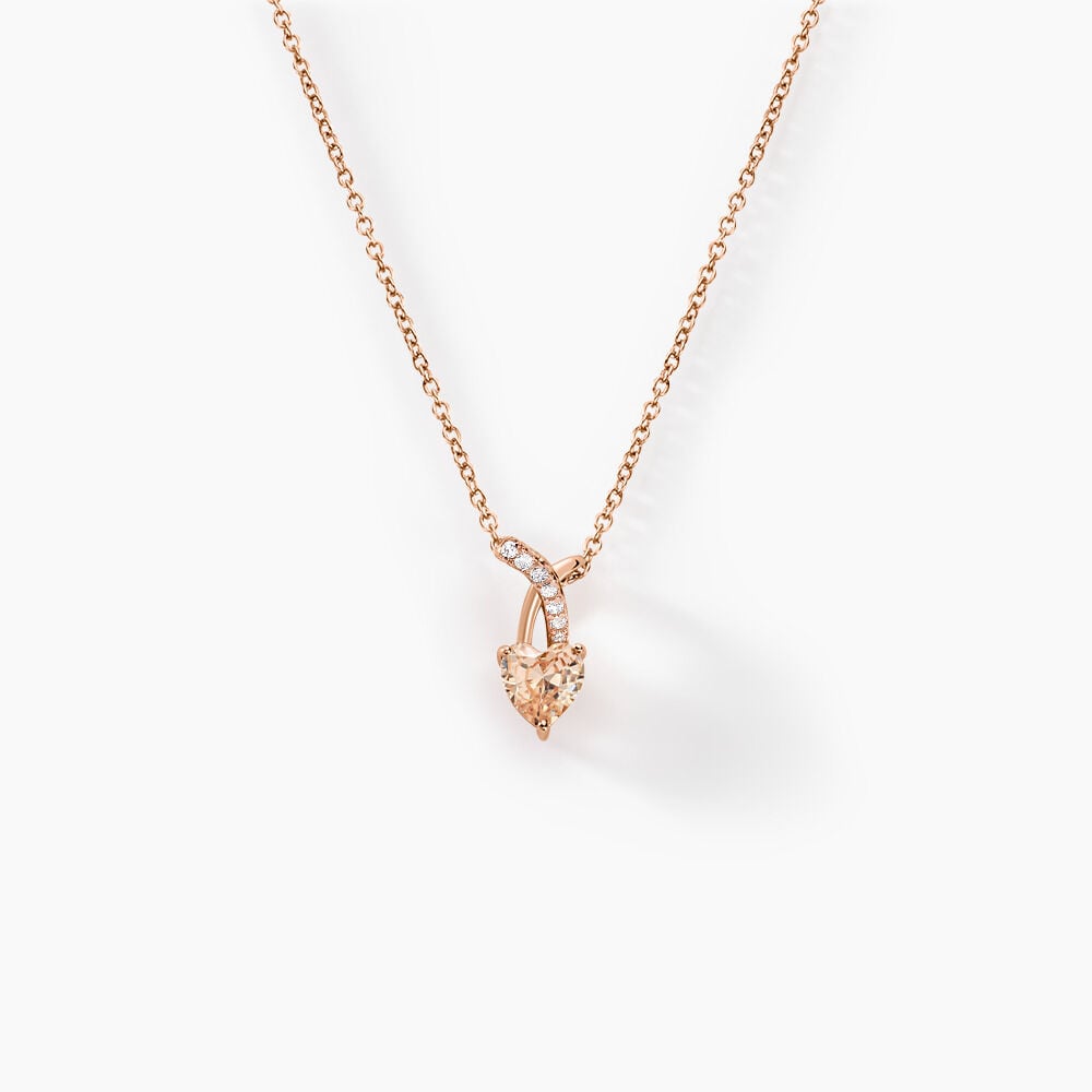 Collier Avalon Argent Rose Oxyde De Zirconium - Colliers avec pierres Femme | Marc Orian