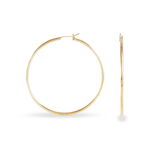 Cr&eacute;oles Ada Lisse Plaqu&eacute; Or Jaune - Cr&eacute;oles Femme | Marc Orian