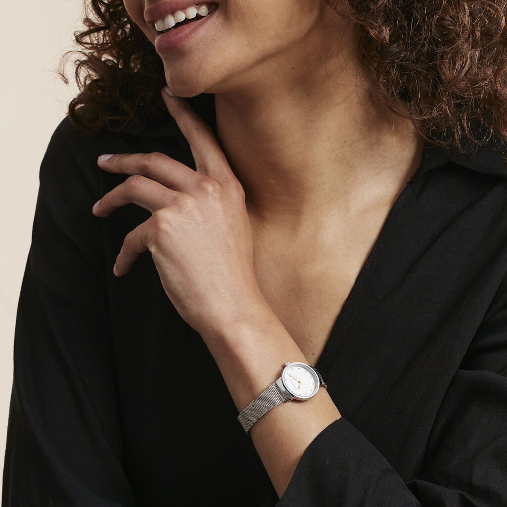 Montre Codhor Fleur Blanc - Montres classiques Femme | Marc Orian