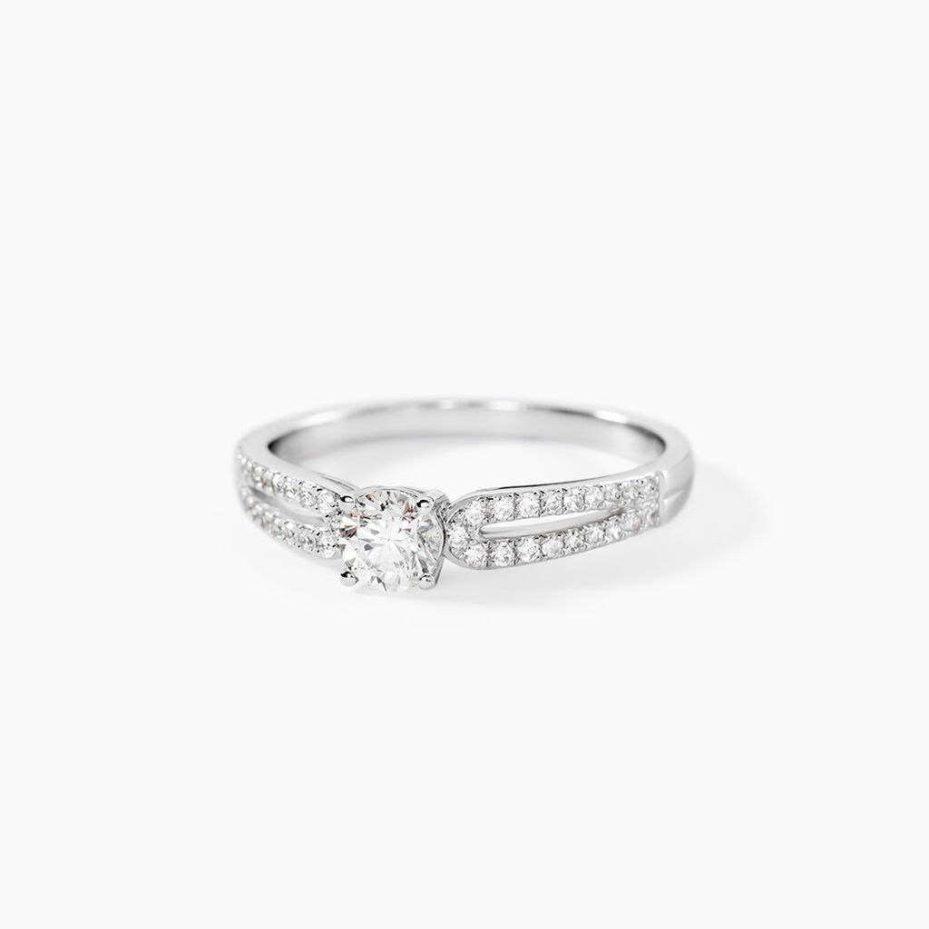 Bague Solitaire Katalina Or Blanc Diamant - Solitaires Femme | Marc Orian