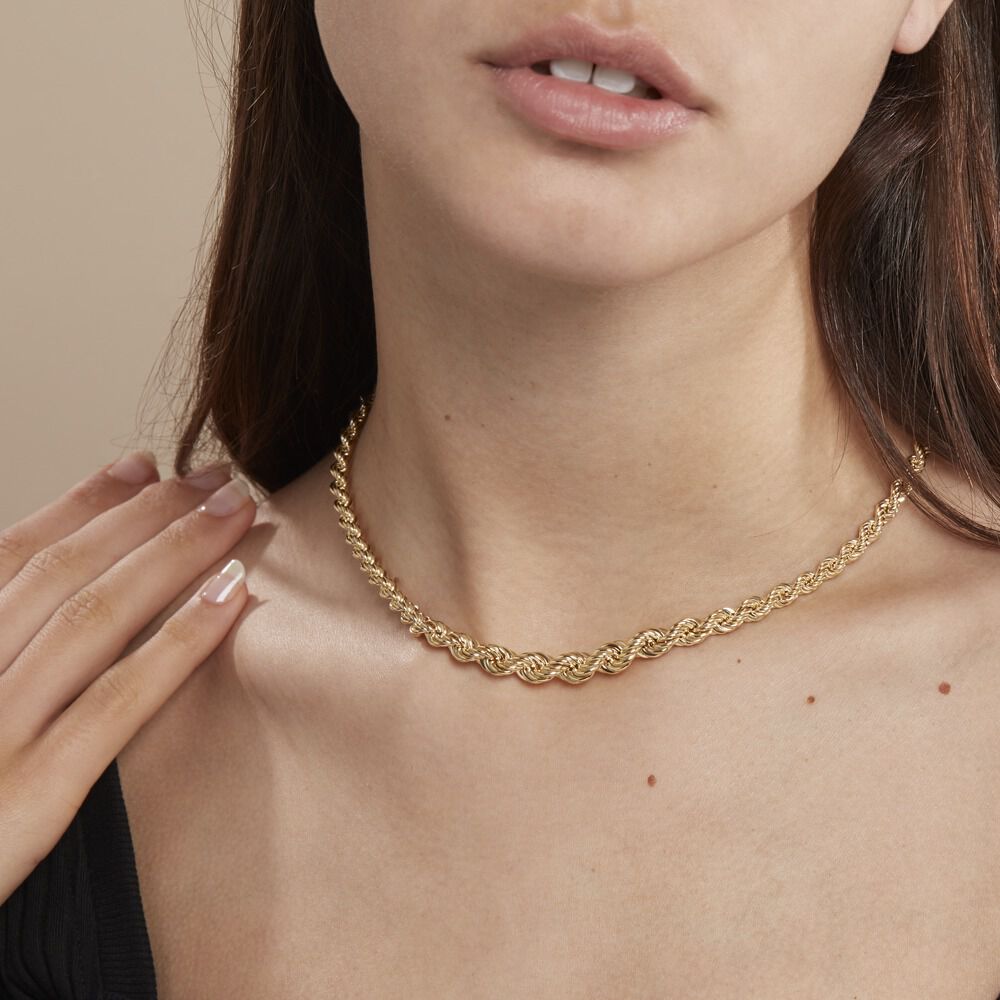 Collier Jerry Danilo Maille Corde Or Jaune - Chaines Femme | Marc Orian