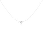 Collier Nylon Argent Blanc Oxyde - Colliers avec pierres Femme | Marc Orian