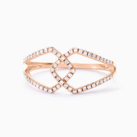 Bague Lisa Or Rose Diamant - Bagues pierres pr&eacute;cieuses Femme | Marc Orian
